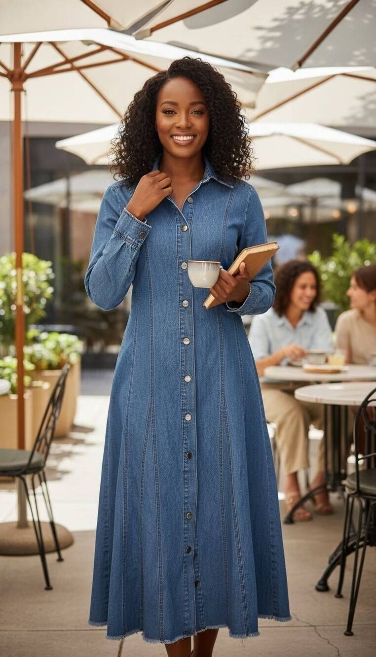 Metrostyle duster dress
